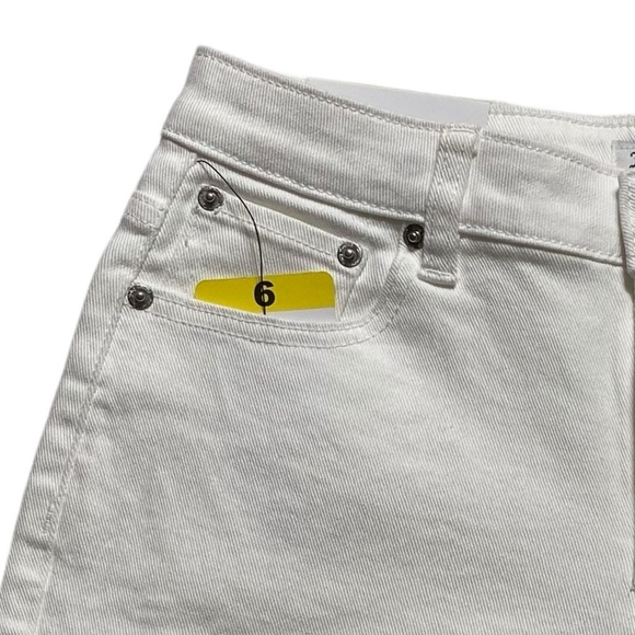 Juicy Couture Denim Shorts 6 White Comfort Stretch Versatile Casual Boho* NWT - Picture 3 of 8